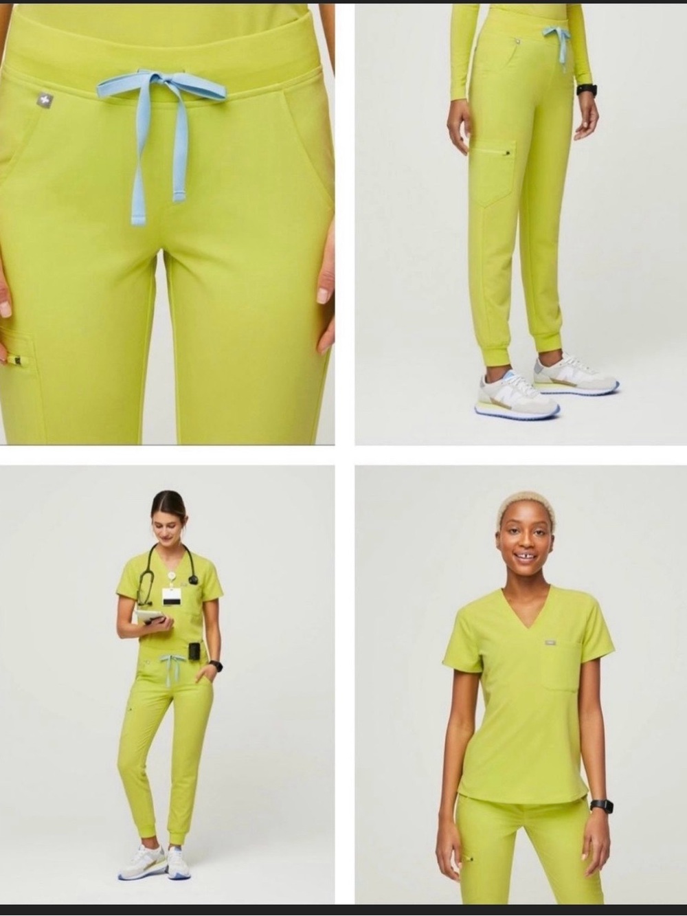 Figs Citrine Yola Scrub Pants and Catarina Scrub Top